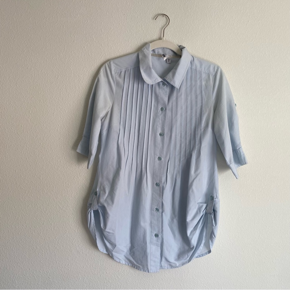 Vans Striped Button Down Tunic Size Small